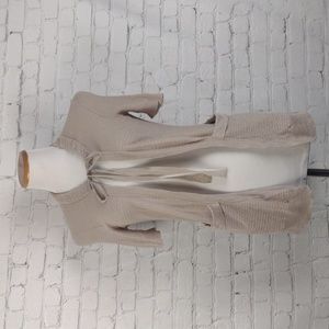 Ann Taylor LOFT Cardigan XS  linen Blend short sleeve duster sweater